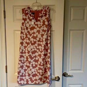 Talbots polkadot shift dress size 10